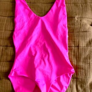 Londre minimalist swimsuit, hot pink XL Tall